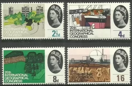 Great Britain year 1964 stamps - International Geographical Congress London MNH