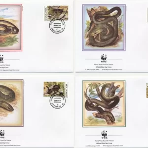 Moldova 1993 WWF – Fauna Snakes Reptiles