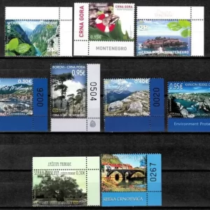 Montenegro year 2010/2016 Lot Nature /Tourism MNH