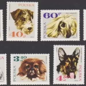 Poland 1969 stamps Fauna / Dogs stamps set