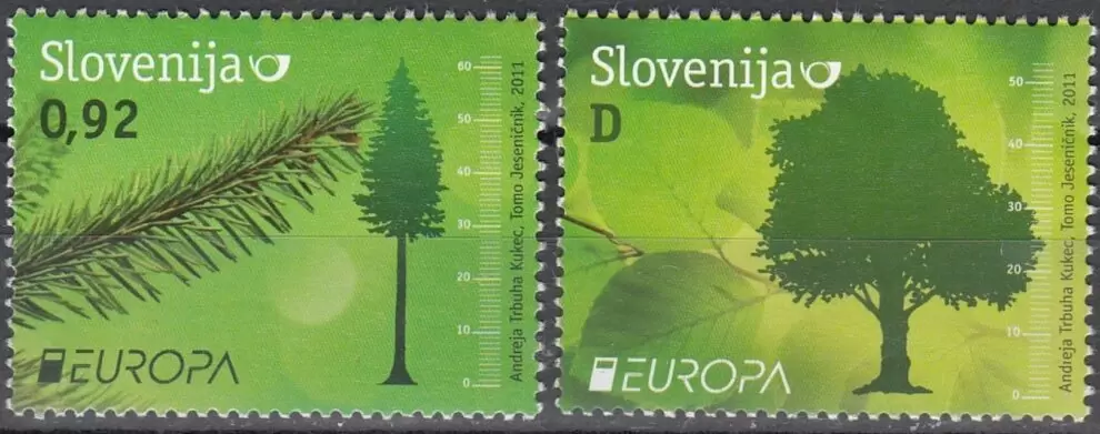 Slovenia 2011 ☀ Europa CEPT Forests 2v ☀ New -MNH**