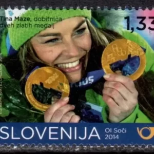 Slovenia 2014 Winter Olympic Games, Sochi / Tina Maze New MNH