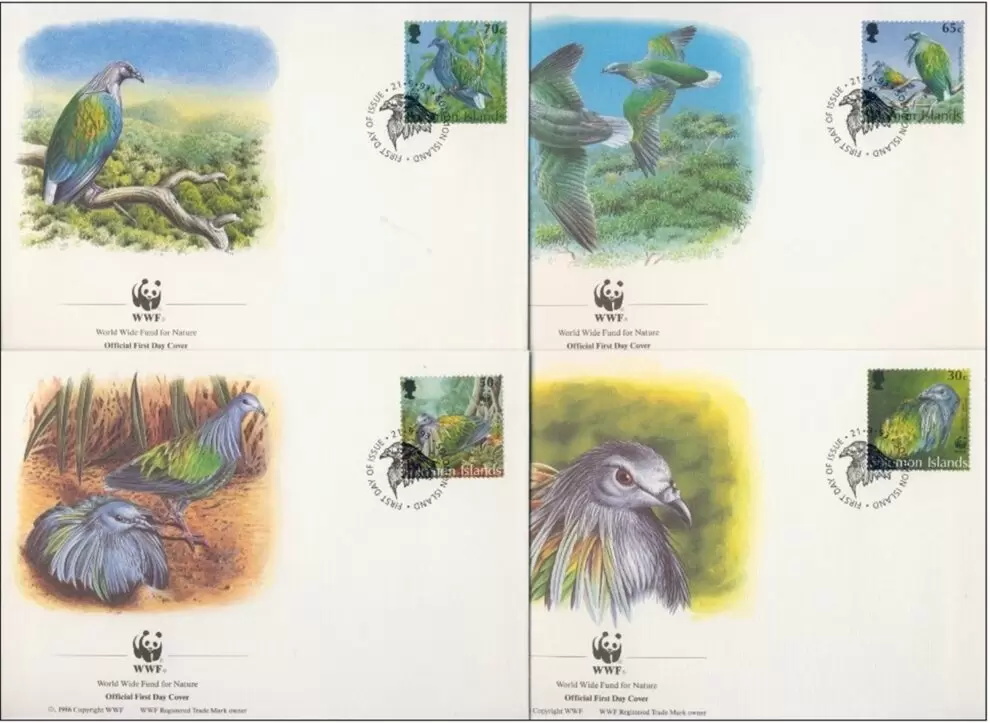 Solomon Islands 1993 WWF Fauna / Birds – Nicobar Pigeon FDC