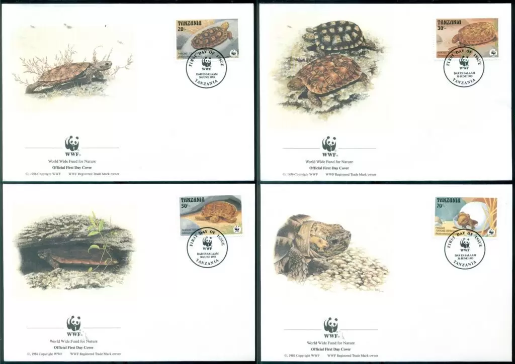 Tanzania 1993 WWF – Fauna Reptiles Turtles