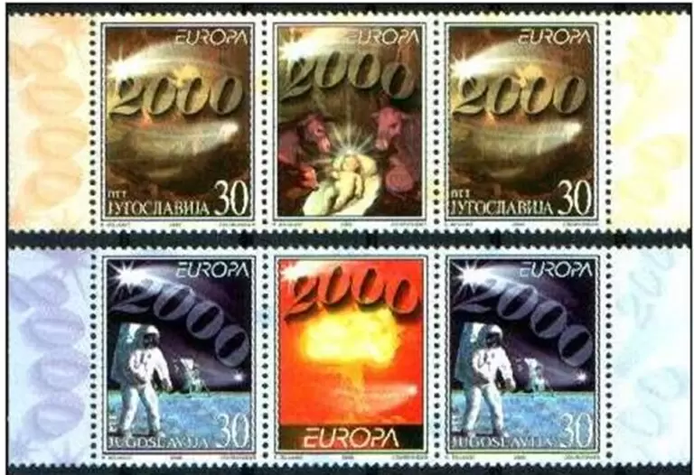 Yugoslavia 2000 stamps Europa CEPT – Space MNH