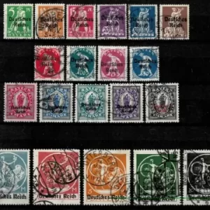 Bavaria / Bayern year 1920 stamps Complete Used set