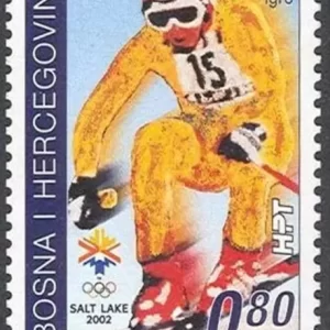 Bosnia stamp year 2002 - Winter Olympic Games Salt Lake City