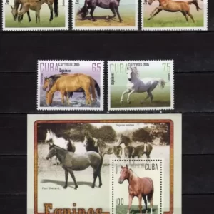 Cuba 2005 stamps Fauna Horses set MNH