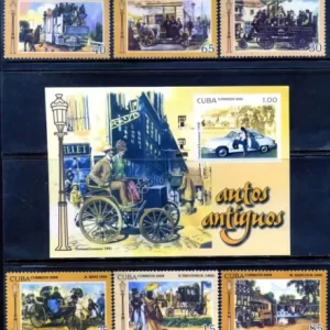 Cuba 2008 Old-timers / Old Cars stamps set MNH