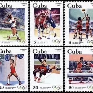 Cuba year 1983 Summer Olympic Games - Los Angeles set