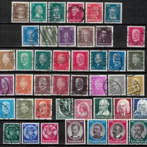 Germany Reich 1926/43 Famous people lot Used