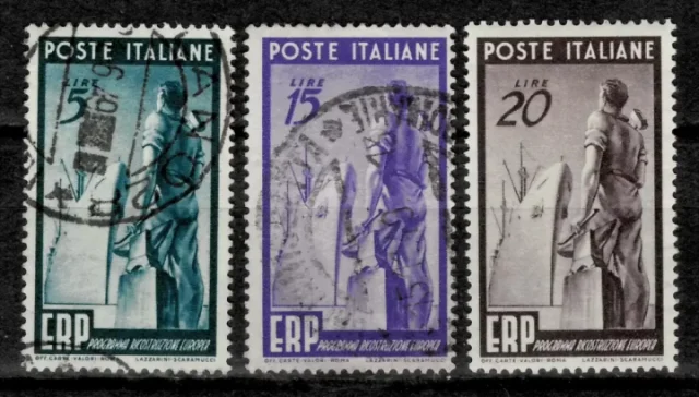 Italy year 1949 stamps Erp Reconstruction Europe