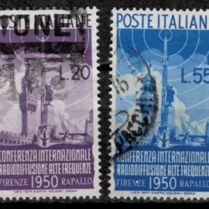 Italy year 1950 stamps Radio Conference, Florence