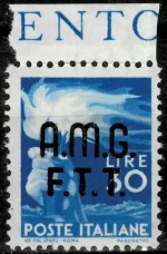 AMG.FTT year 1947 stamp 30l "Democratica" MNH **