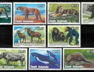 Cook Islands year 1992 stamps WWF Fauna set