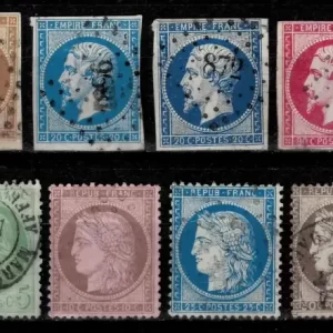 France year 1853/75 - Used lot of fine stamps