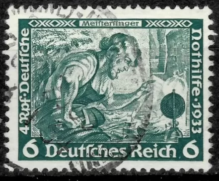 Germany Third Reich 1933 6pf Wagner Used stamp