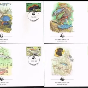 Grenada 1984 W.W.F. – Sea / Coral Reef Fishes set