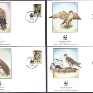 Island 1992 WWF Fauna / Birds of prey Falco Rusticolus Gyrfalcon FDC