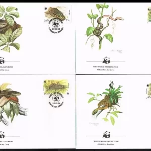 Jamaica 1984 WWF- Fauna Jamaican Boa FDC set