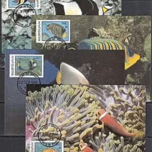 Maldives 1986 WWF Sea / Coral Reef Fishes set