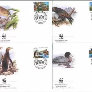 New Zealand 1993 WWF Fauna / Birds duck Penguin FDC set