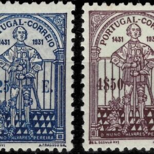 Portugal year 1931 stamps - Complete set MI.- 563/564 CV 400e ☀ MH