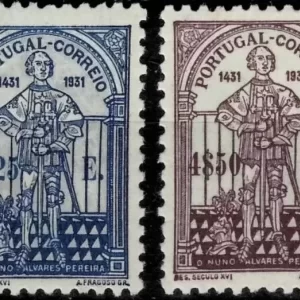 Portugal year 1931 stamps - Complete set MI.- 563/564 CV 400e