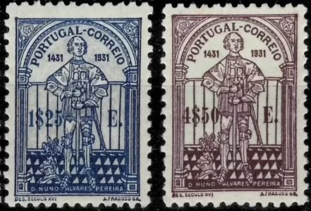 Portugal year 1931 stamps - Complete set MI.- 563/564 CV 400e