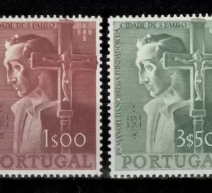 Portugal year 1954 stamps - Religion / Brazil #800/03 CV 170e MNH**