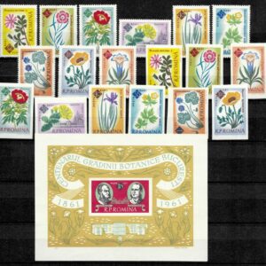 Romania year 1961 stamps Flora Flowers Complete set ☀ MNH**