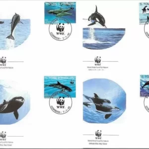 Sao Tome and Principe 1992 stamps – Sea life Orca Whales set