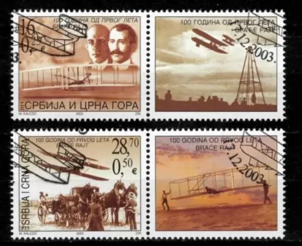 Serbia 2003 Wright brothers flight MNH/CTO