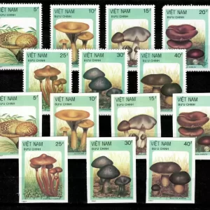 Vietnam 1987 Complete Mushroom postage stamps set