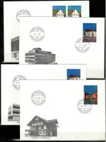 Liechtenstein 1978 Architecture Houses First day cover