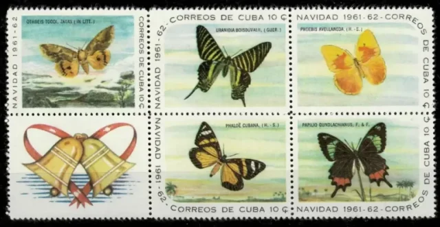 Cuba 1961 Fauna Insects / Butterflies MNH stamps