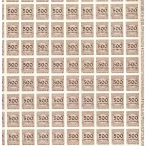 Germany Weimar Republic 1923 500t mark postage stamps