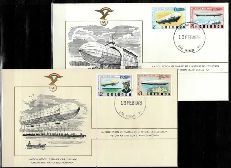 Grenada Grenadines 1978 anniversary of aviation First day cover