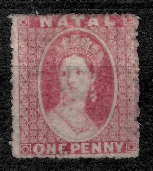 Natal year 1862 stamp 1d Rose MH*