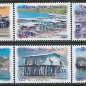 Papua New Guinea 2003 stamps Coastal Villages