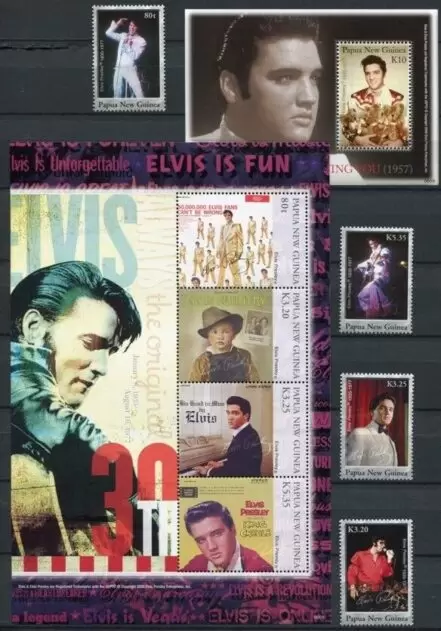 Papua New Guinea 2006 Elvis Presley set + MSS