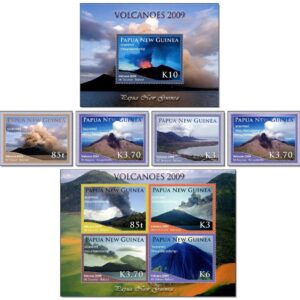 Papua New Guinea 2009 stamps Nature / Volcanoes Full Set ☀ MNH**