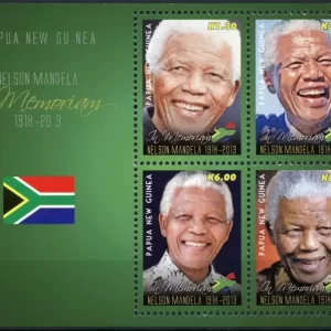 Papua New Guinea year 2014 stamps Nelson Mandela full set MNH**