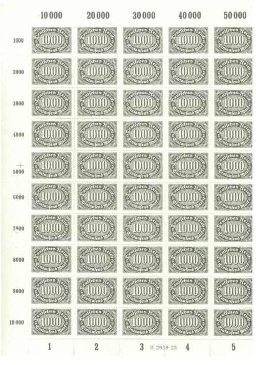 Germany Weimar Republic 1922 1000 Mark postage stamps