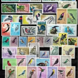 Fauna - Birds collection year 1950/90 stamps