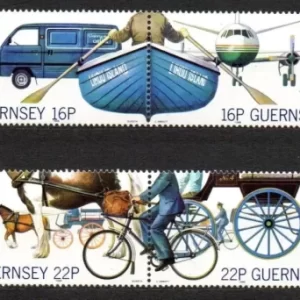 Guernsey year 1988 Transport / Europa Cept stamps