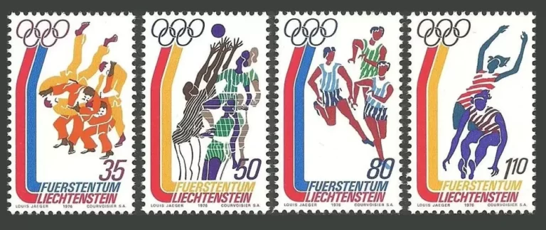 Liechtenstein 1976 stamps Summer Olympics Montreal - Complete set MNH**