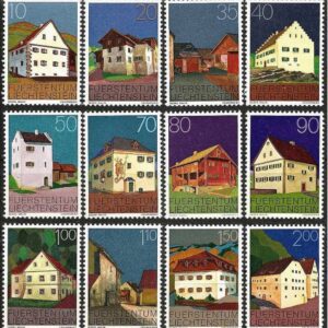 Liechtenstein year 1978 stamps Architecture Houses - Complete set ☀ MNH**