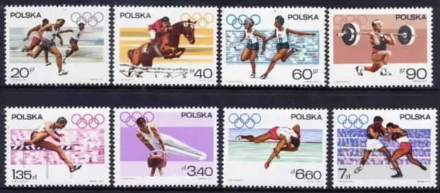 Poland 1967 stamps Summer Olympics set