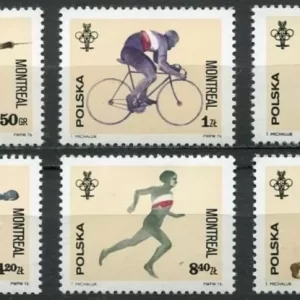 Poland 1976 stamps Summer Olympics Montreal - Complete set MNH **